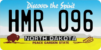 ND license plate HMR096