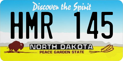 ND license plate HMR145