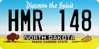 ND license plate HMR148