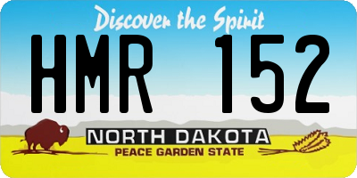ND license plate HMR152