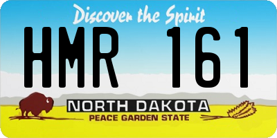 ND license plate HMR161