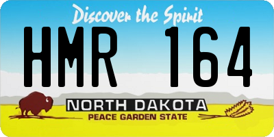ND license plate HMR164