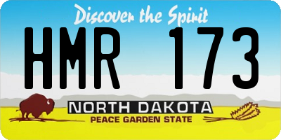 ND license plate HMR173