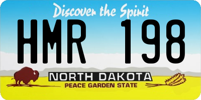 ND license plate HMR198
