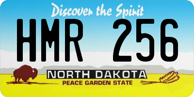 ND license plate HMR256