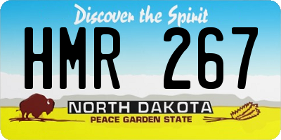 ND license plate HMR267