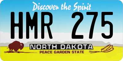 ND license plate HMR275