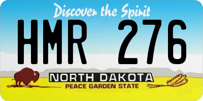 ND license plate HMR276