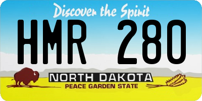 ND license plate HMR280