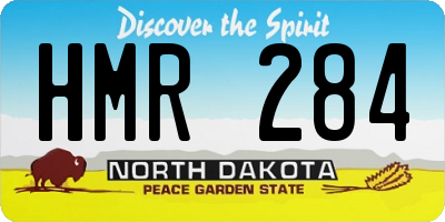 ND license plate HMR284