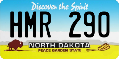 ND license plate HMR290