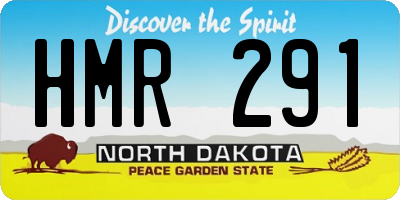 ND license plate HMR291