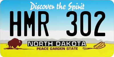 ND license plate HMR302