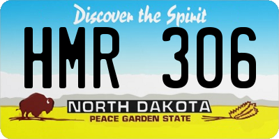 ND license plate HMR306