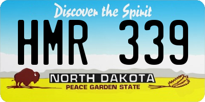 ND license plate HMR339