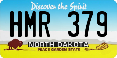 ND license plate HMR379