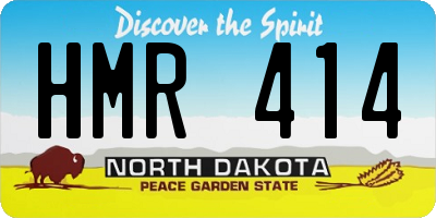ND license plate HMR414
