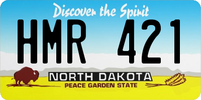 ND license plate HMR421