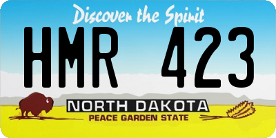 ND license plate HMR423