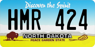 ND license plate HMR424
