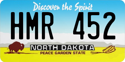 ND license plate HMR452