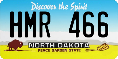 ND license plate HMR466