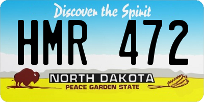 ND license plate HMR472
