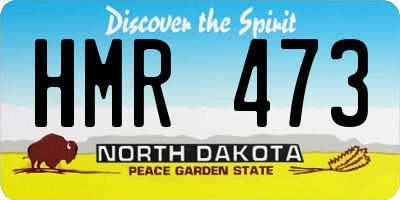 ND license plate HMR473