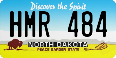 ND license plate HMR484