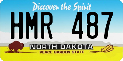 ND license plate HMR487