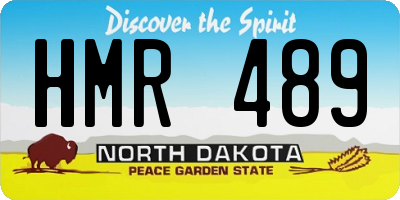 ND license plate HMR489