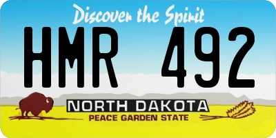 ND license plate HMR492