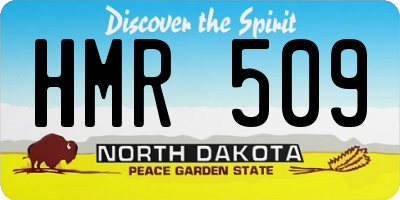 ND license plate HMR509