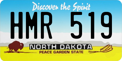 ND license plate HMR519