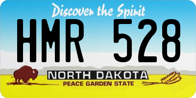 ND license plate HMR528