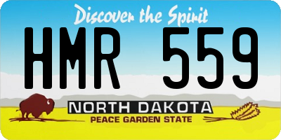 ND license plate HMR559