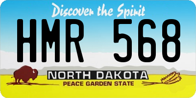 ND license plate HMR568