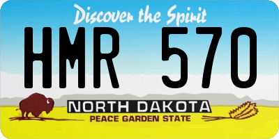 ND license plate HMR570