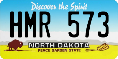 ND license plate HMR573