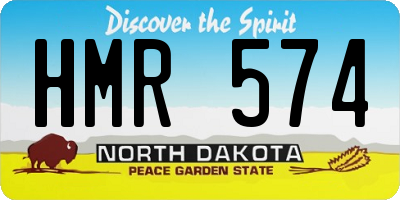 ND license plate HMR574