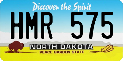 ND license plate HMR575
