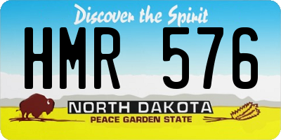 ND license plate HMR576