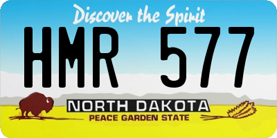 ND license plate HMR577