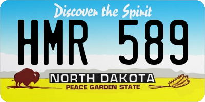 ND license plate HMR589