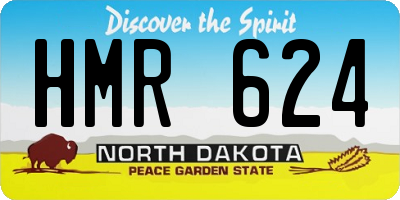 ND license plate HMR624