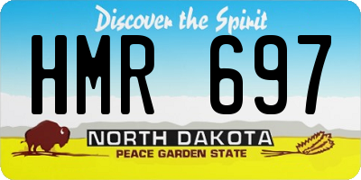 ND license plate HMR697