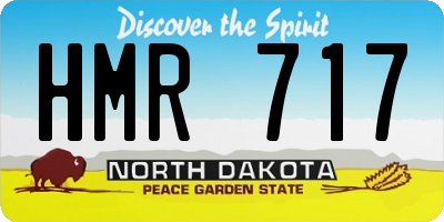 ND license plate HMR717