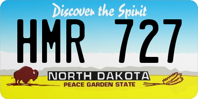 ND license plate HMR727