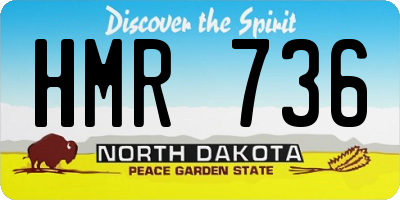ND license plate HMR736