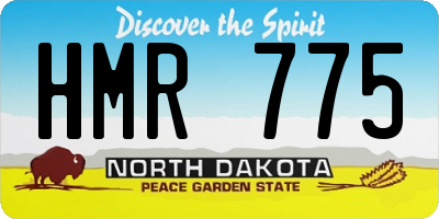 ND license plate HMR775